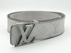 LOUIS VUITTON M0158 Monogram Centurion LV Initial 30mm Belt 85/34 Gray Belt