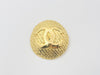 CHANEL Coco Mark Round 29/1259 with Comments Mesh Braided Brooch
