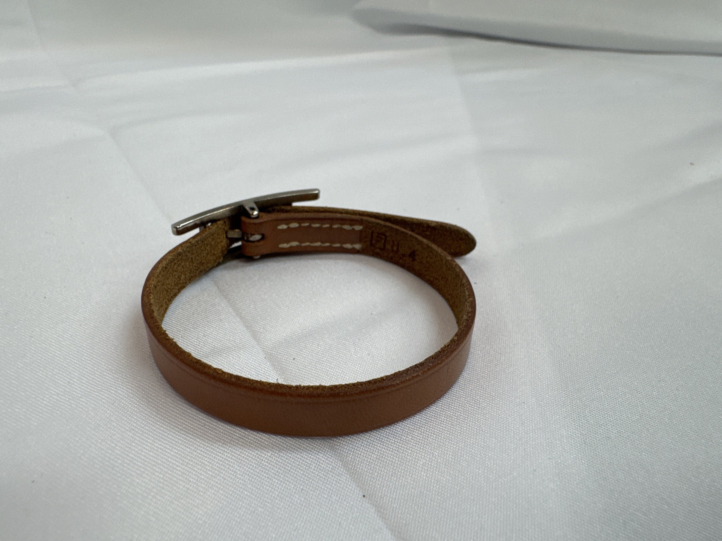 HERMES Leather Bracelet Bracelet/Bangle