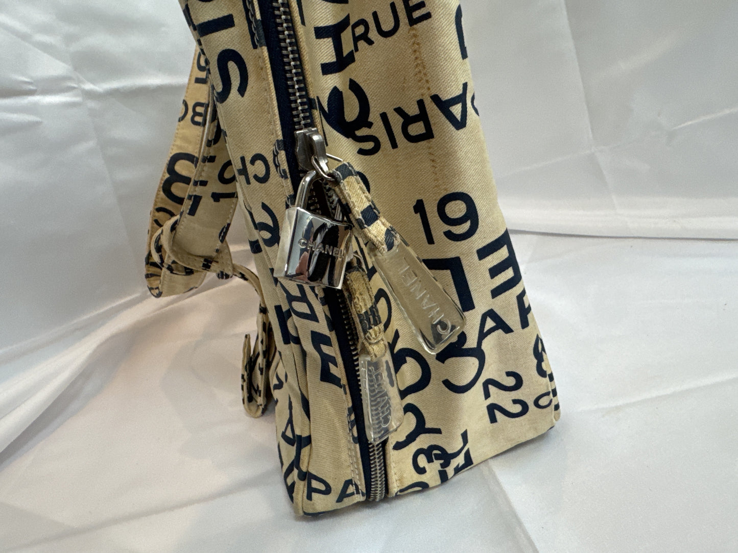 CHANEL By the Sea Ivory Canvas Handbag, No. 7