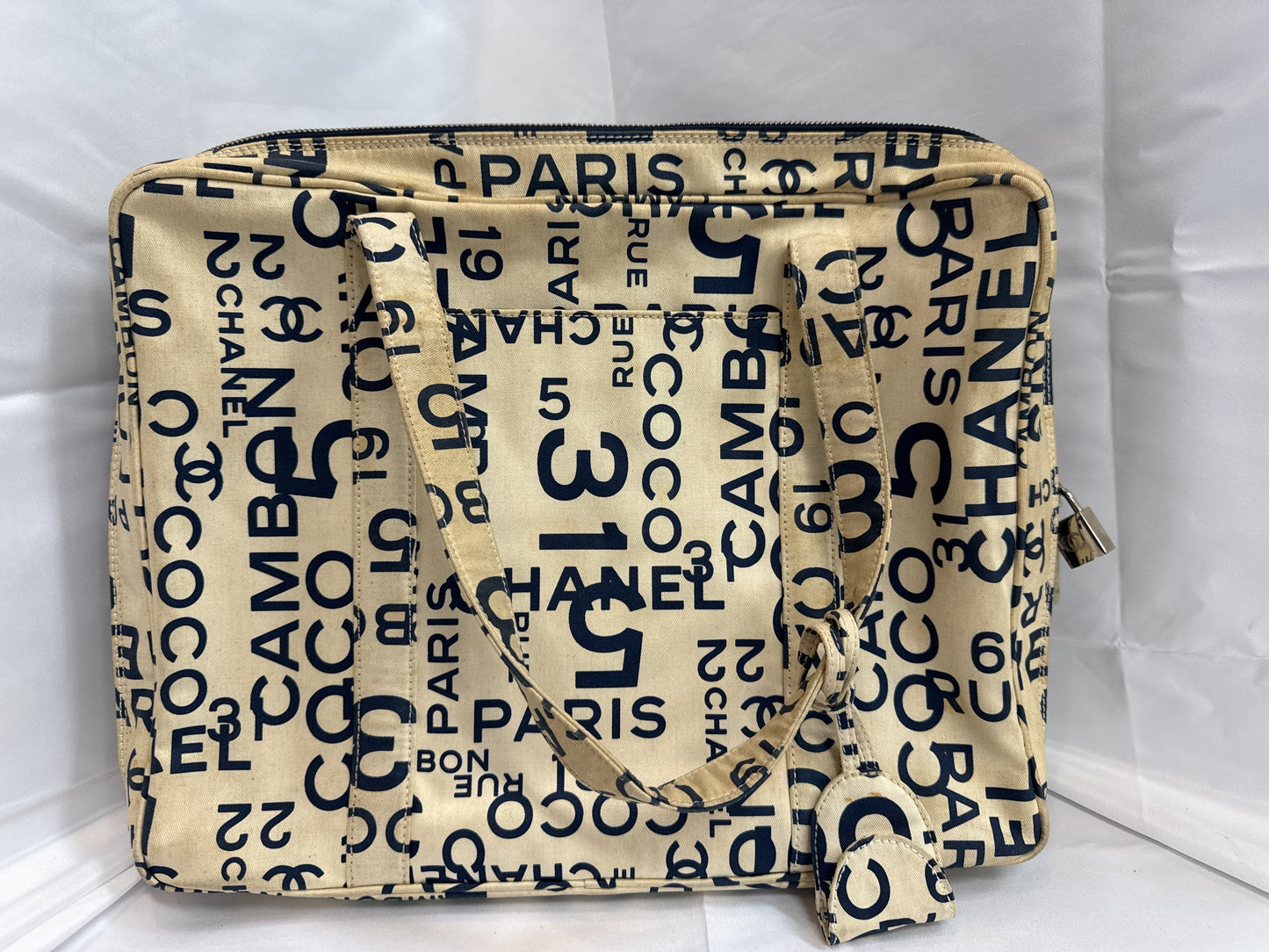 CHANEL By the Sea Ivory Canvas Handbag, No. 7
