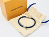 LOUIS VUITTON M8155E Neo Split Taigarama Bracelet, Blue, Current Model