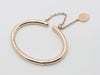 FENDI Logo Charm Bangle Medium Rose Gold Bracelet/Bangle