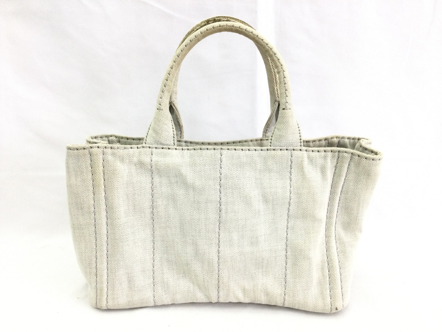 PRADA Prada Canapa Tote Bag White Tote Bag