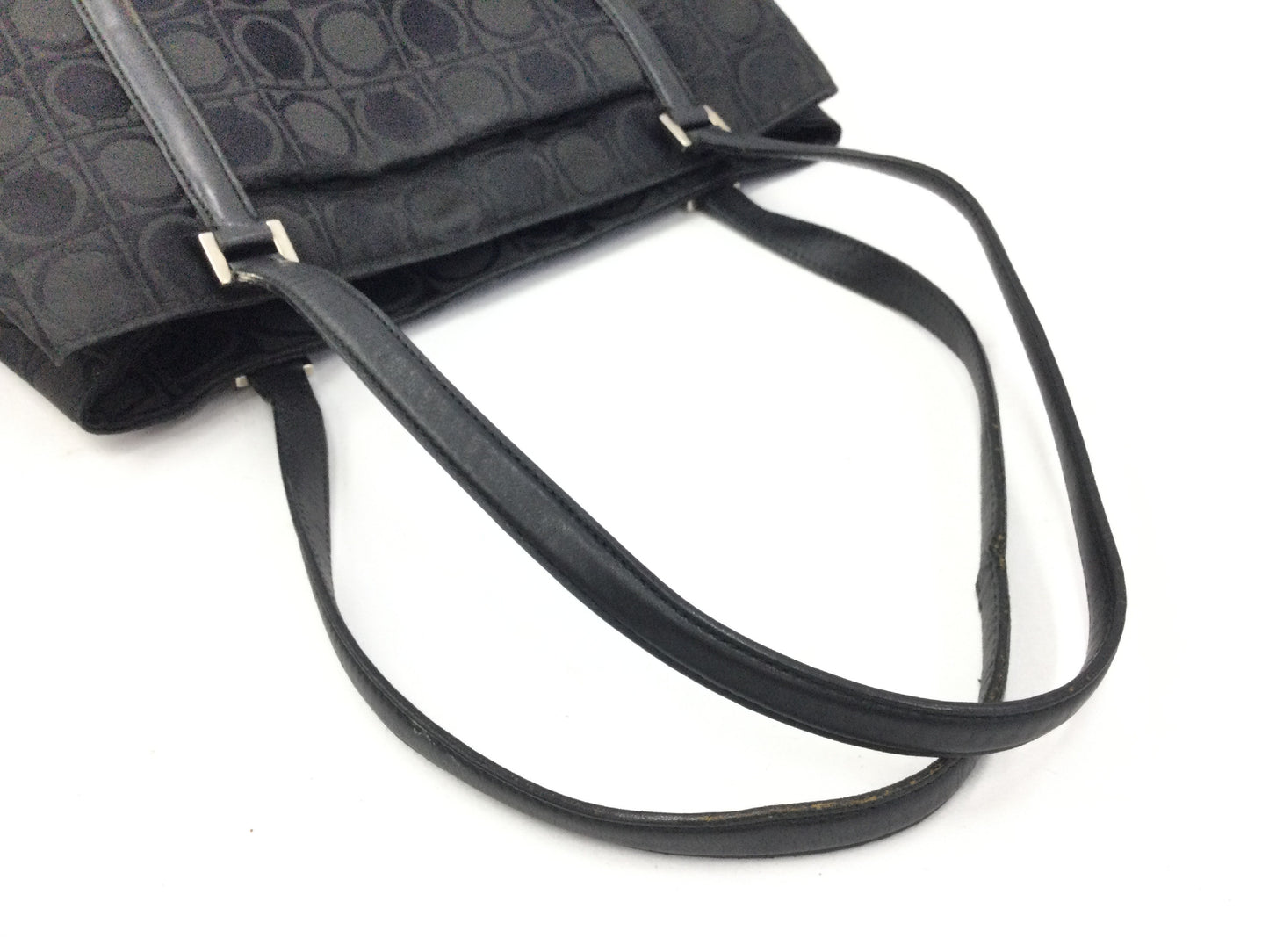 Salvatore Ferragamo Gancini black handbag