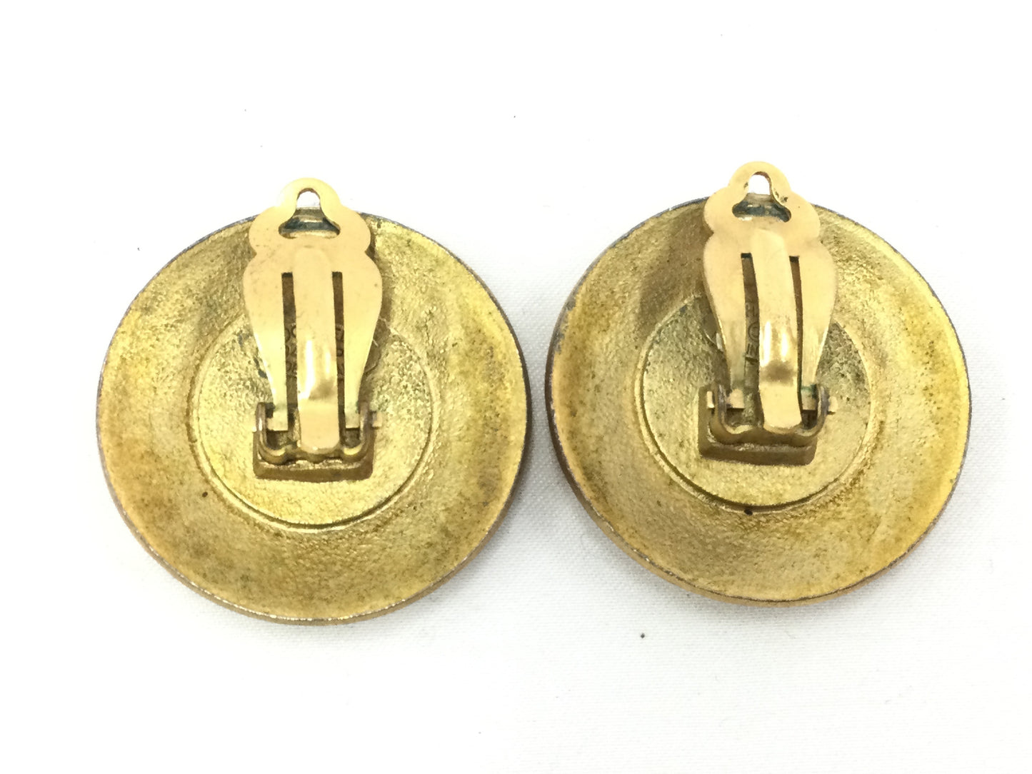 CHANEL Coco Mark Earrings 94P Gold Color Earrings