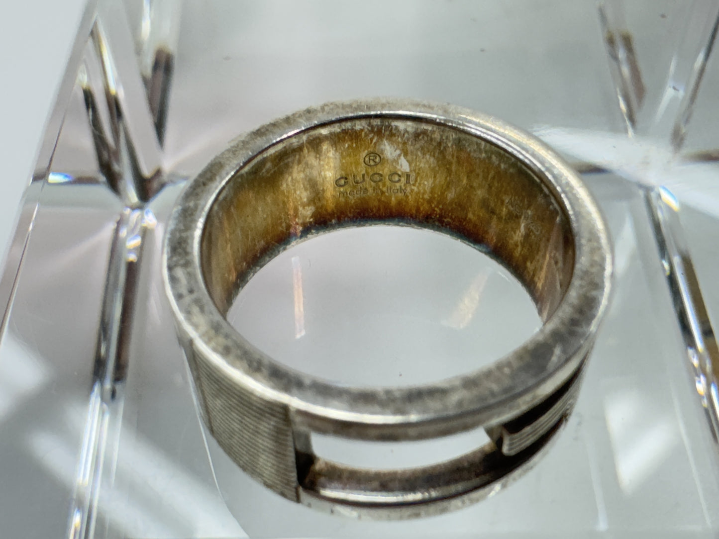 GUCCI Branded Ring, Size: 10, 7.2g