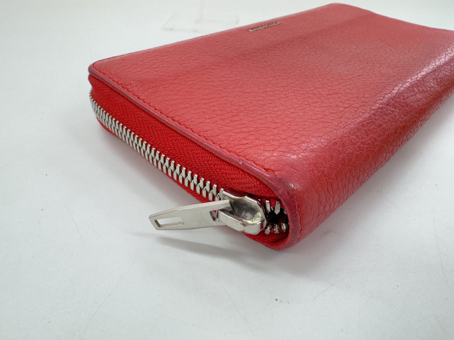 BALENCIAGA Leather Round Long Wallet