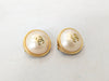 CHANEL Coco Mark Pearl Earrings with Rice