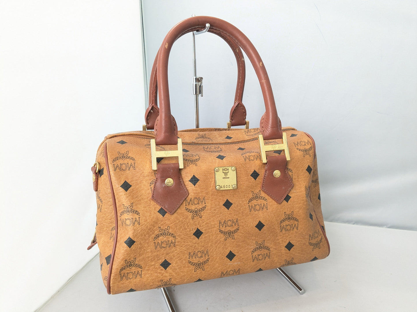 MCM Mini Boston Bag with Strap
