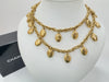 CHANEL Logo Medal Gold Necklace, Engraved, Total Length: Approximately 89cm, Box Included