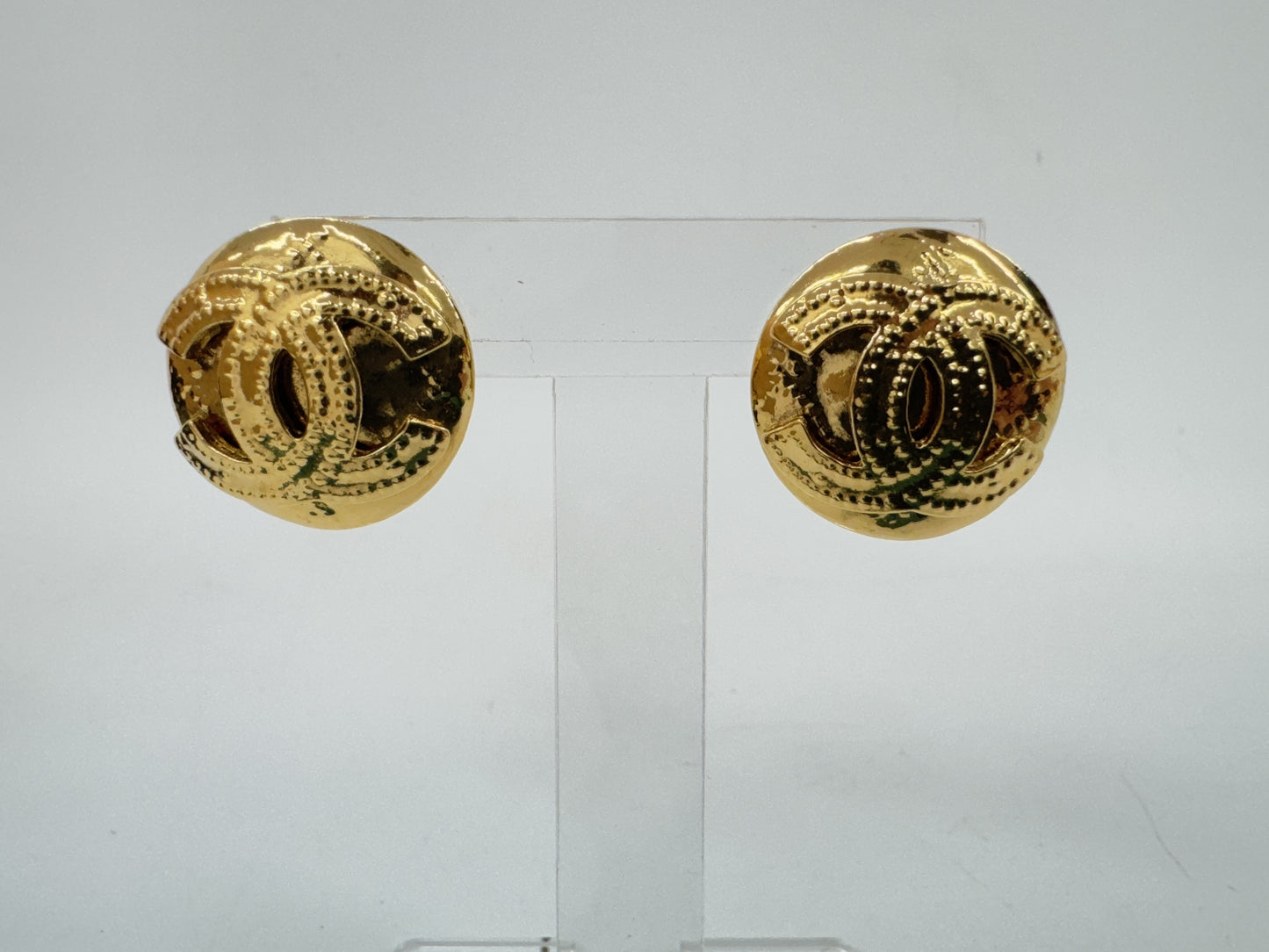CHANEL Coco Mark Gold Earrings 94P Earrings