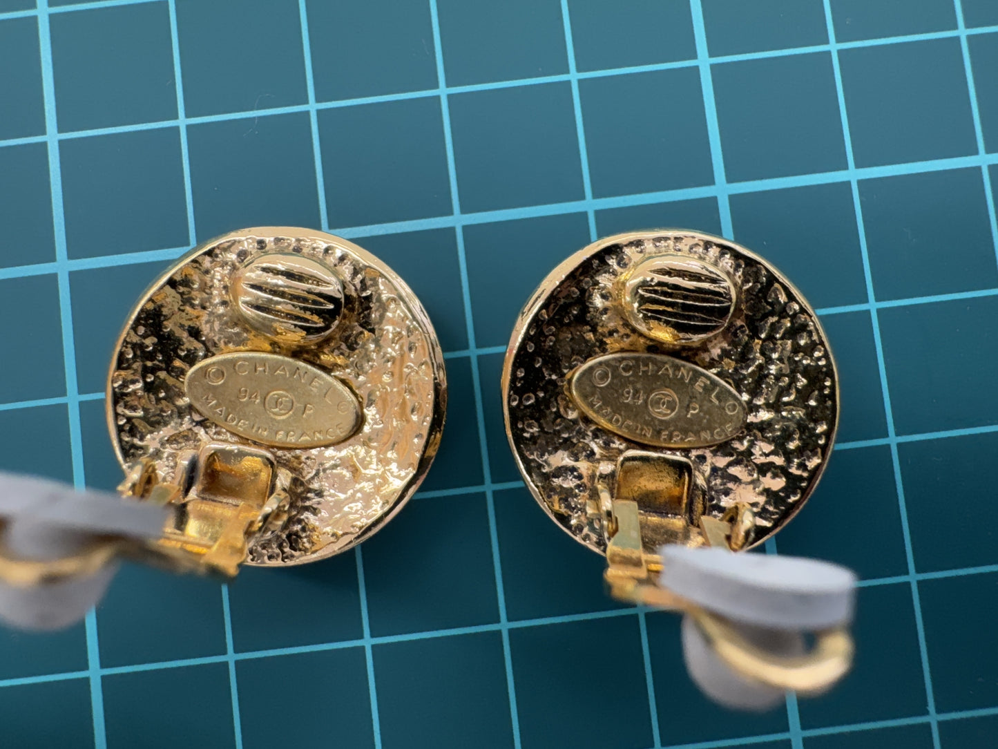 CHANEL Coco Mark Gold Earrings 94P Earrings