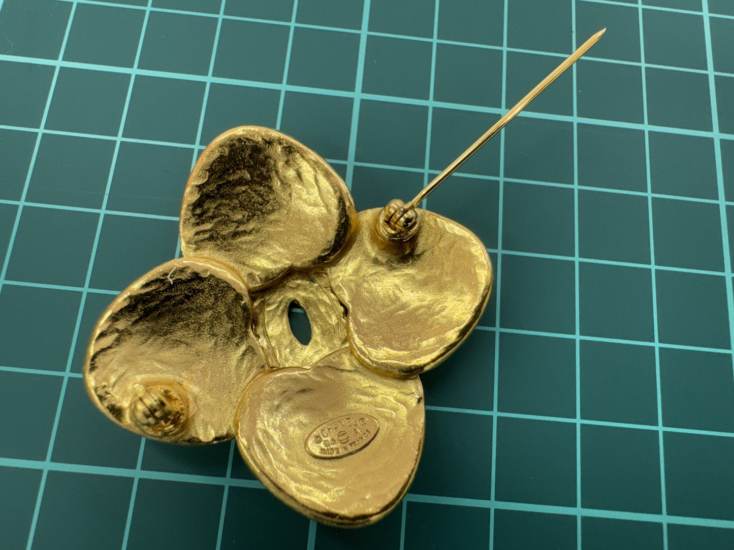 CHANEL Coco Mark Gold Brooch with Comments 96A Brooch