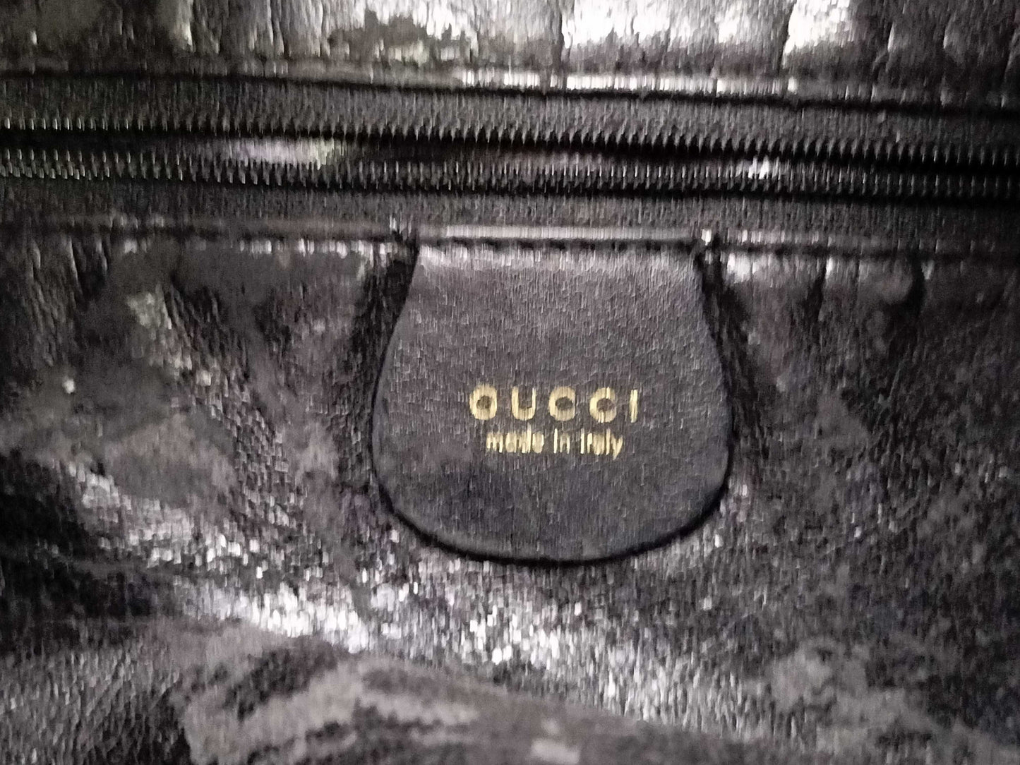 GUCCI Bamboo Gucci Leather Bamboo 2-Way Handbag Tote Bag