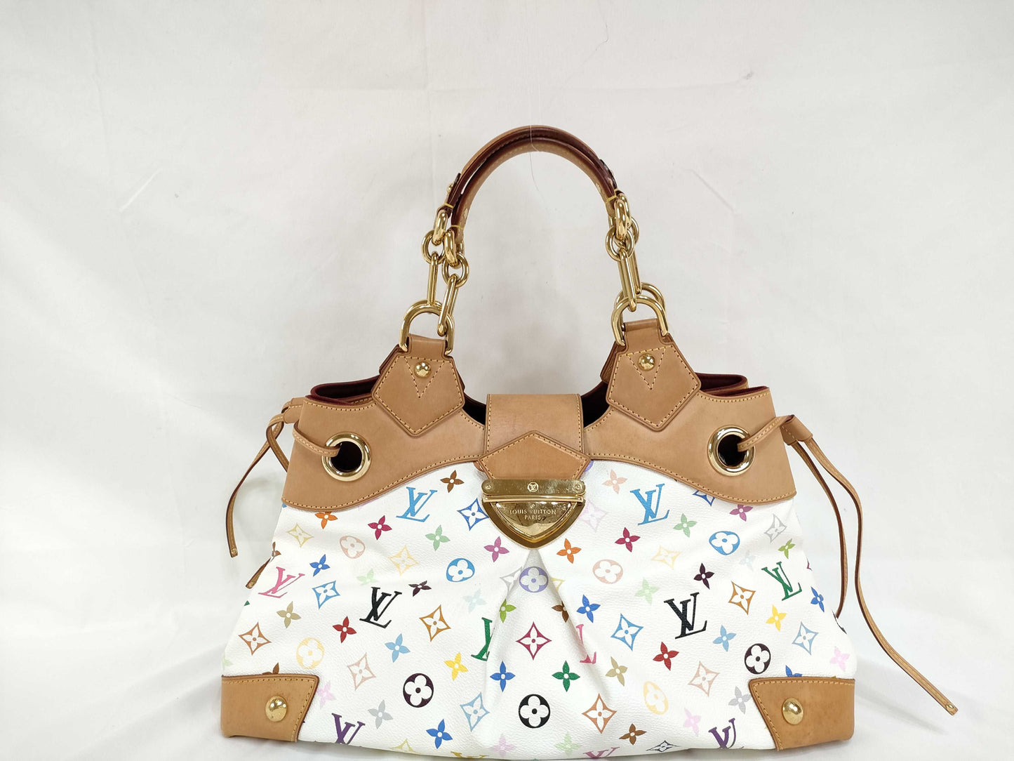 LOUIS VUITTON M 40123 Monogram Multicolore LOUIS VUITTON Multicolore Ursula Shoulder Bag in Bron White M40123 Handbag