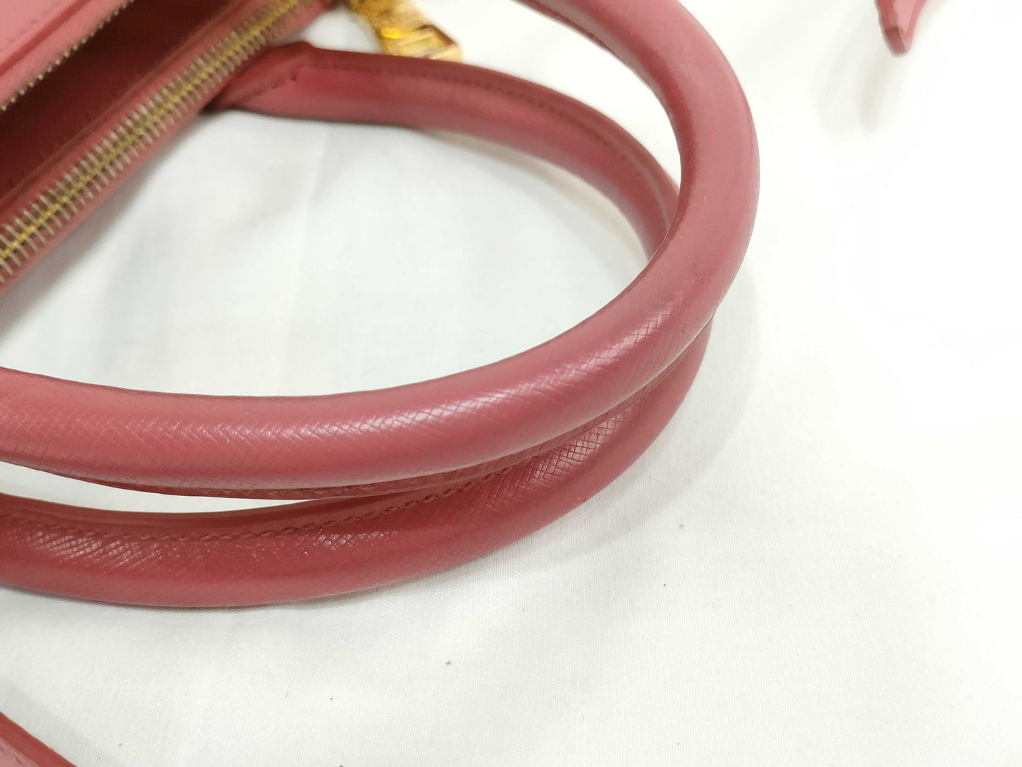 PRADA PRADA Saffiano Leather Pink 2-Way Shoulder Bag