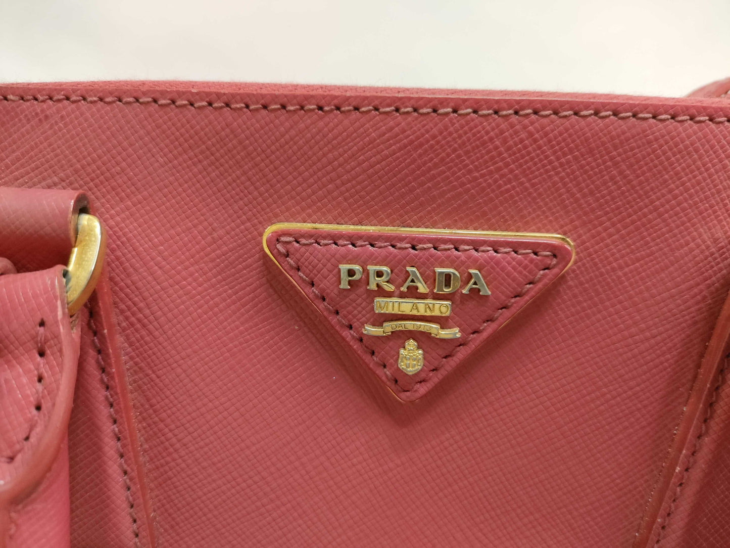 PRADA PRADA Saffiano Leather Pink 2-Way Shoulder Bag