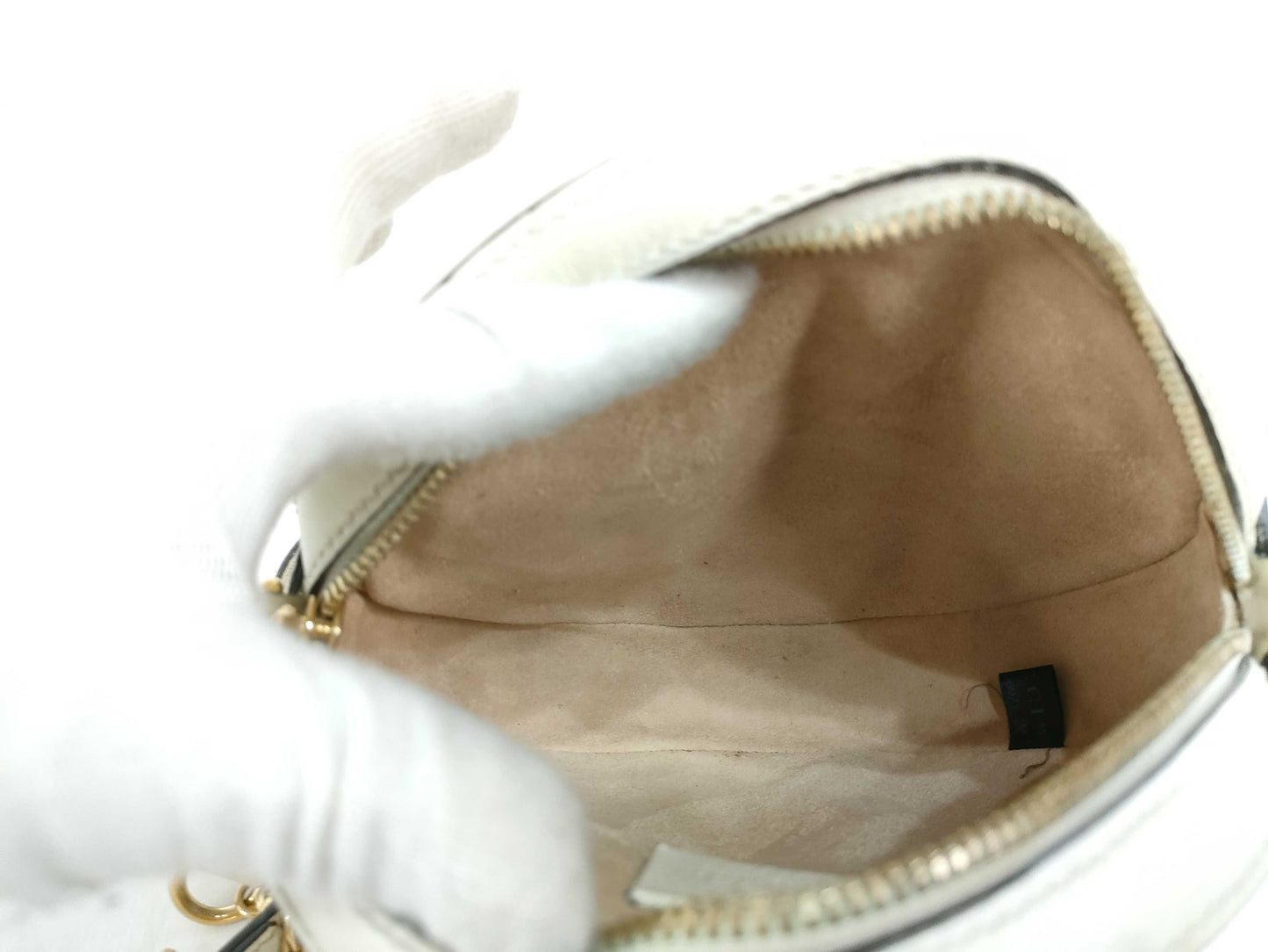 GUCCI Ophidia Mini Round Chain Shoulder Bag