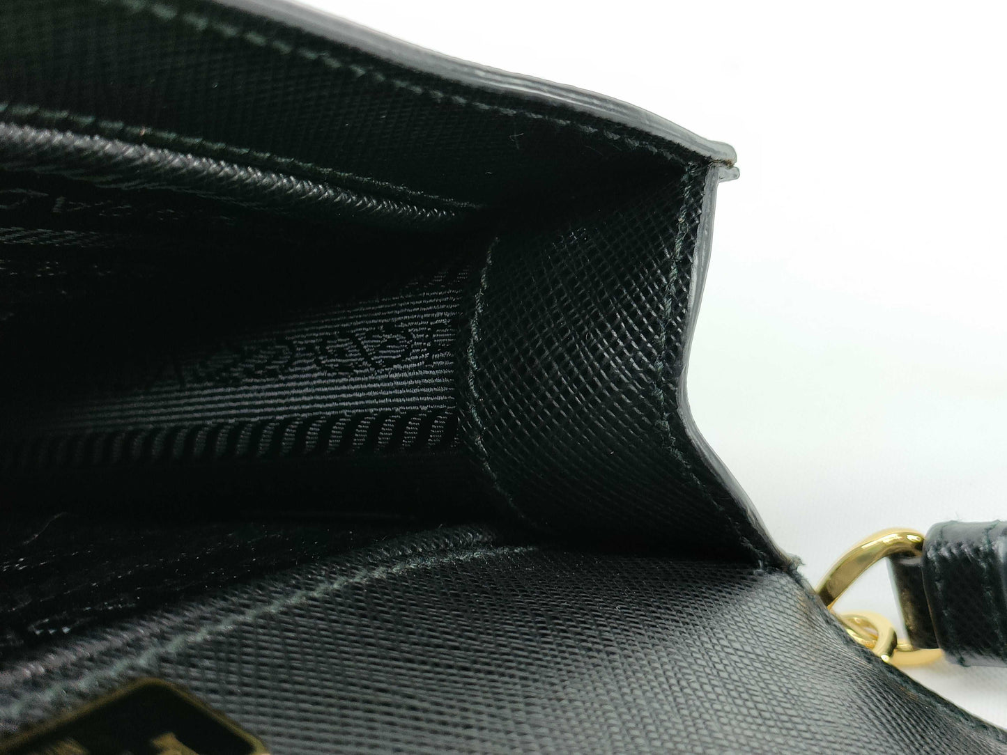 PRADA Saffiano Chain Shoulder Bag