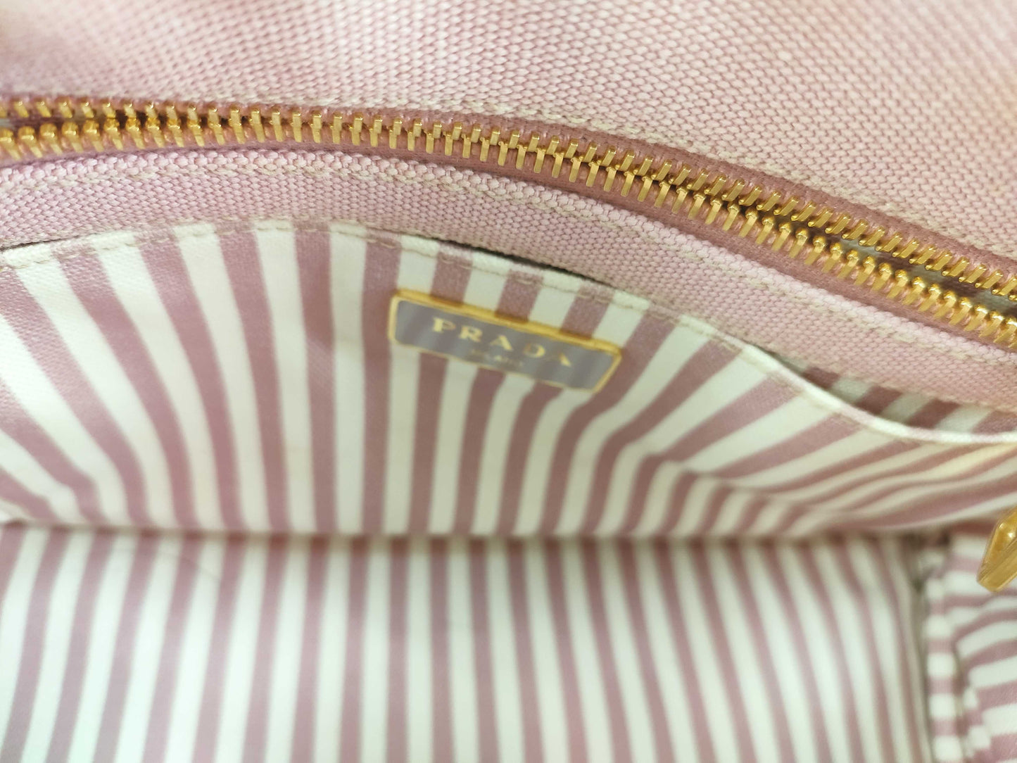 PRADA Canapa Pink Tote Bag 1BG439