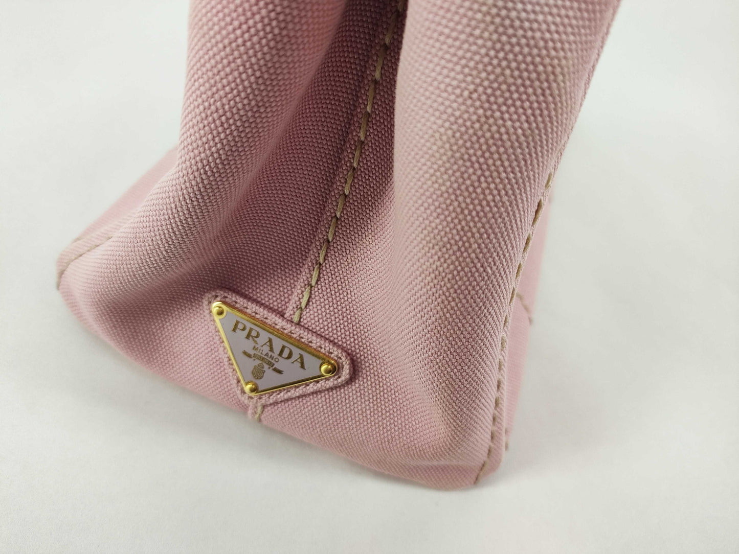 PRADA Canapa Pink Tote Bag 1BG439