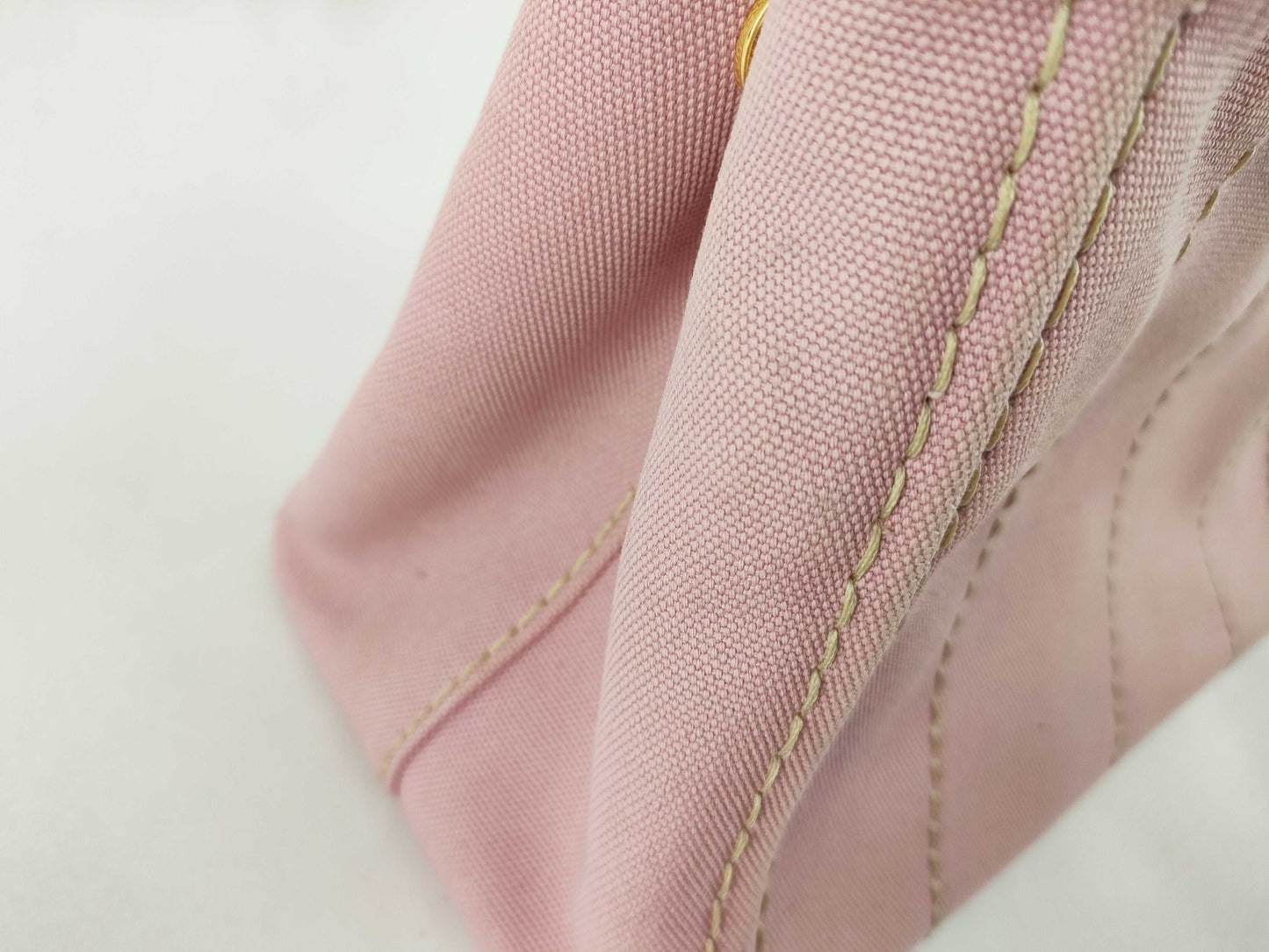 PRADA Canapa Pink Tote Bag 1BG439