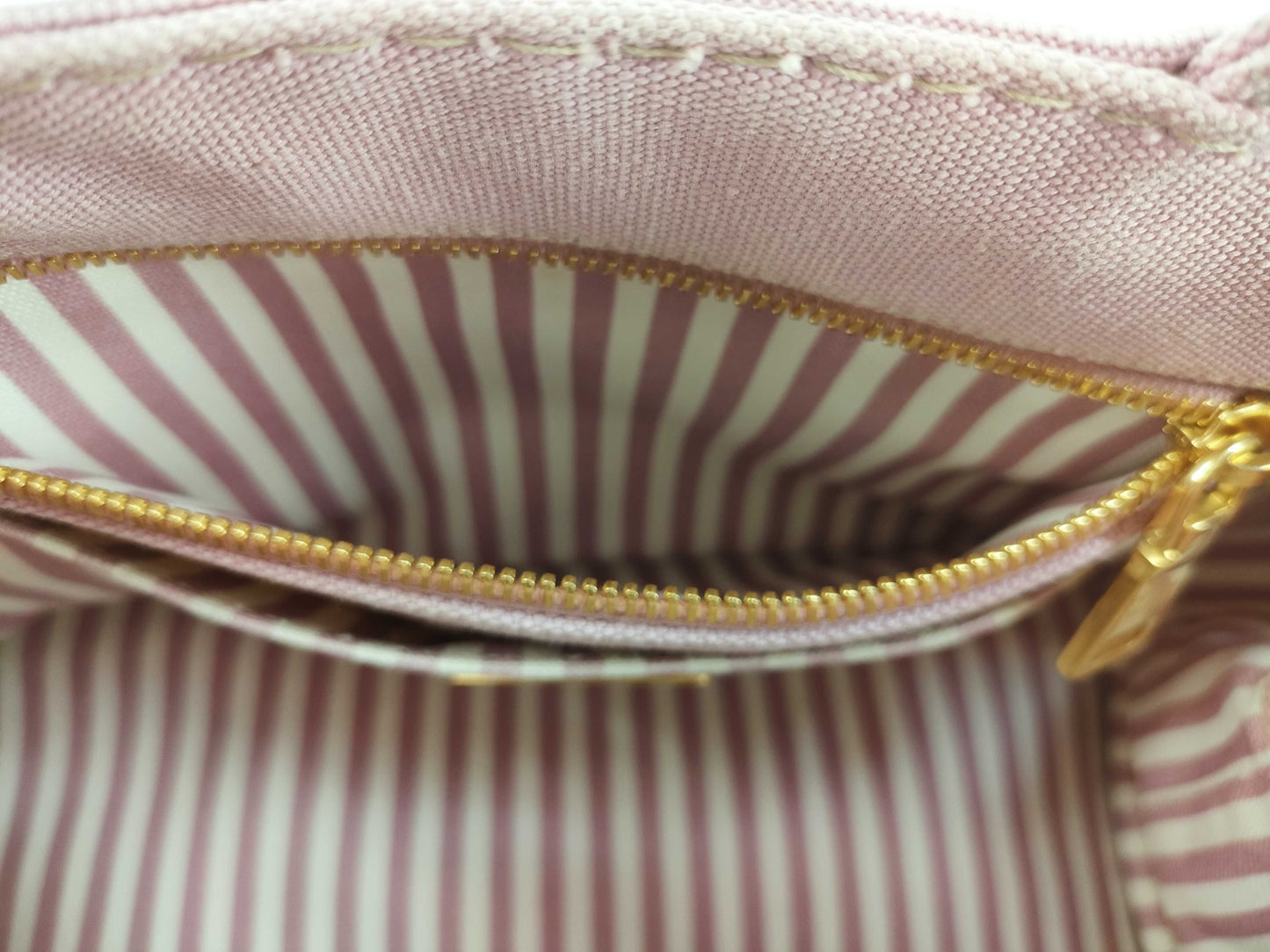 PRADA Canapa Pink Tote Bag 1BG439