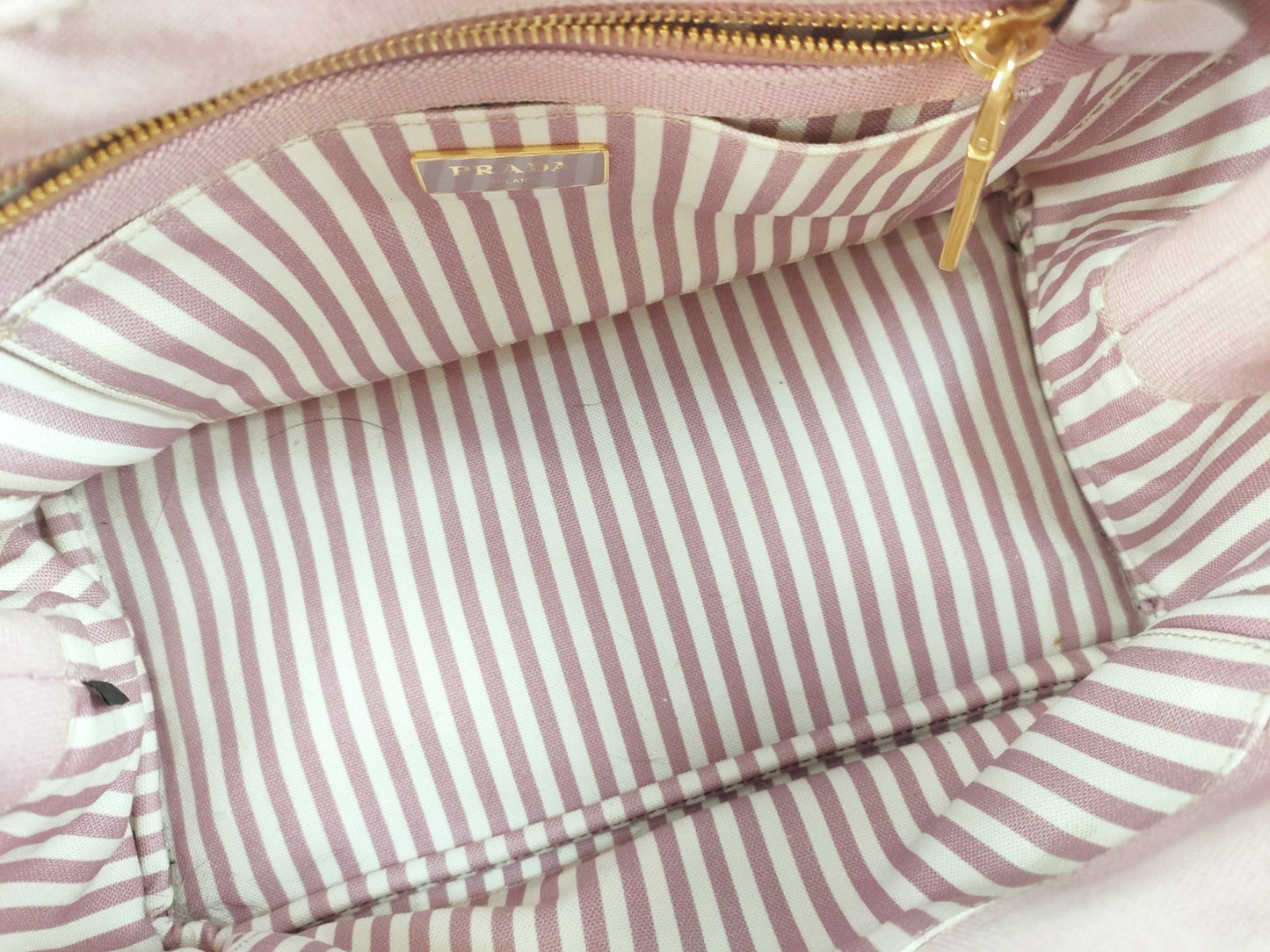 PRADA Canapa Pink Tote Bag 1BG439