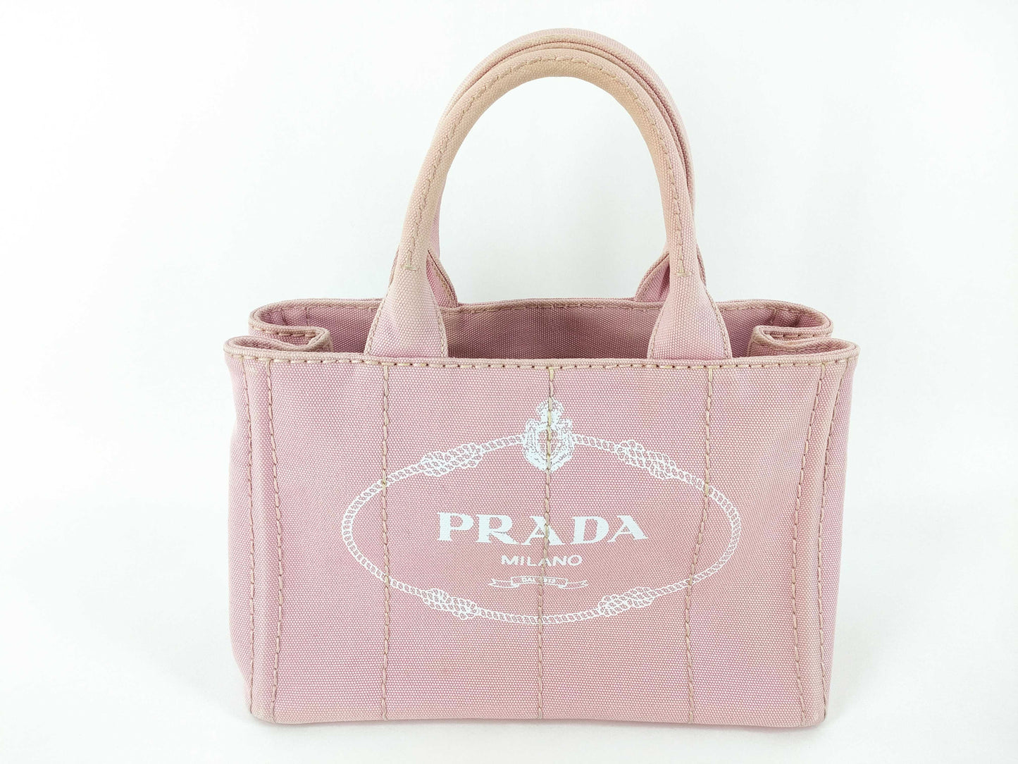 PRADA Canapa Pink Tote Bag 1BG439