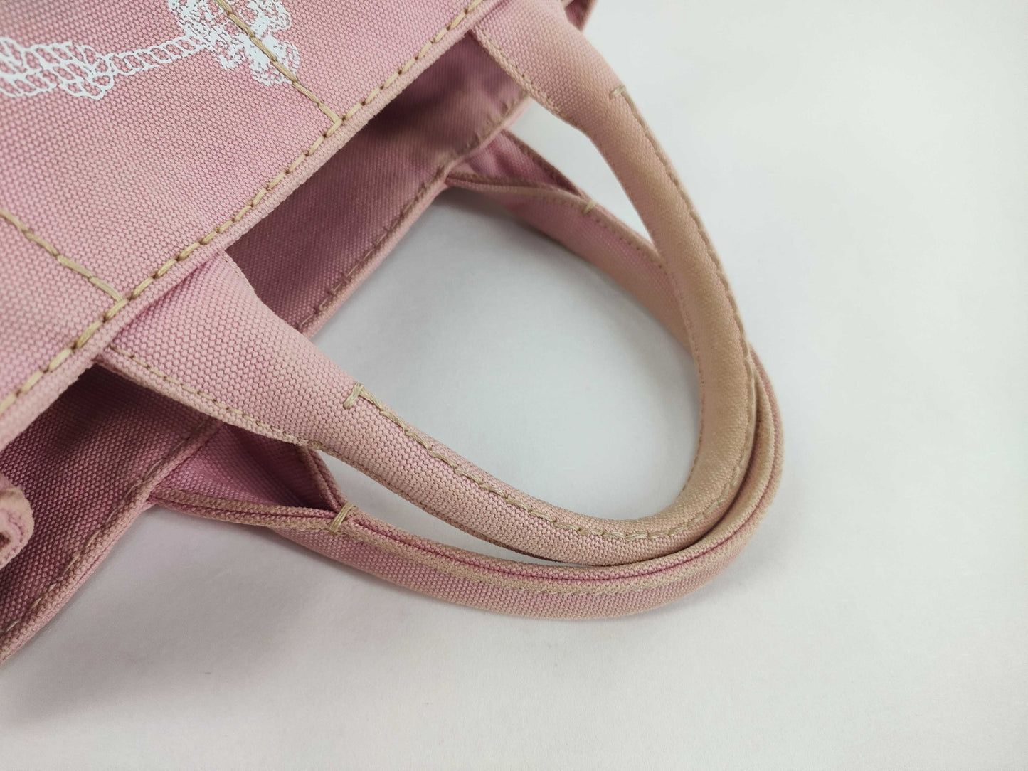 PRADA Canapa Pink Tote Bag 1BG439