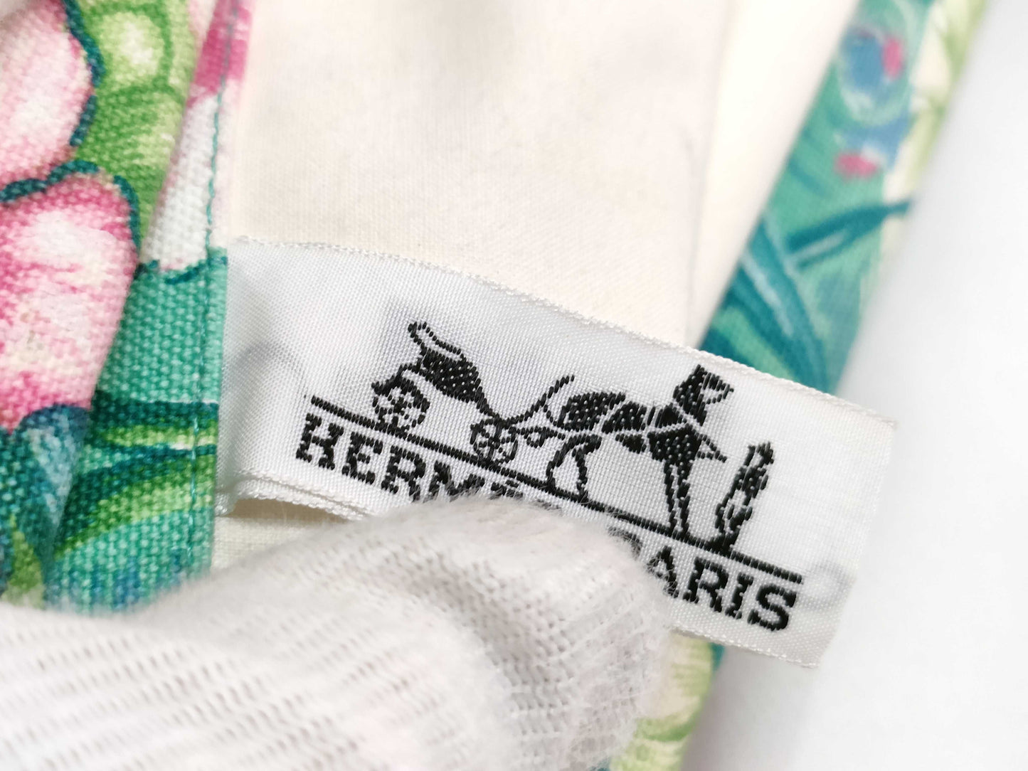 HERMES Frog Flower Tote Bag Tote Bag