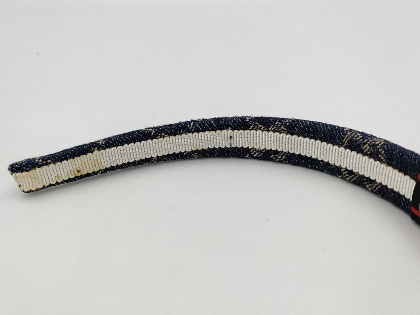 GUCCI Washed Denim Headband 652835 Other Accessories