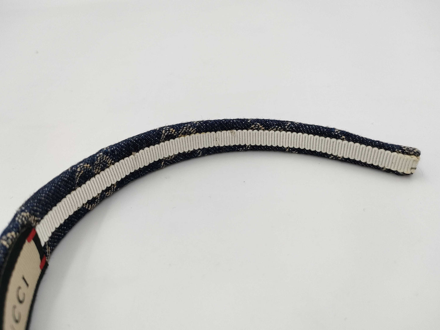 GUCCI Washed Denim Headband 652835 Other Accessories