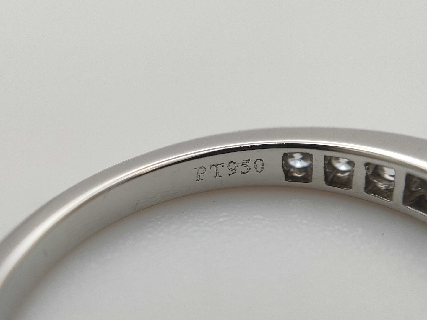 Tiffany & Co. Tiffany & Co. Half Eternity Diamond Ring, PT950, 3.0g