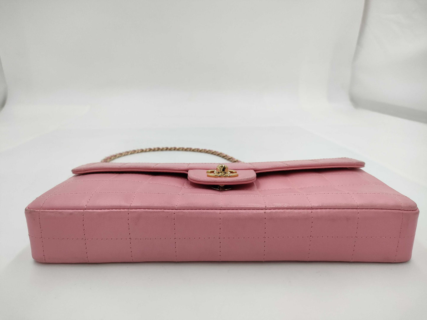 CHANEL Matte Lace Shoulder Bag
