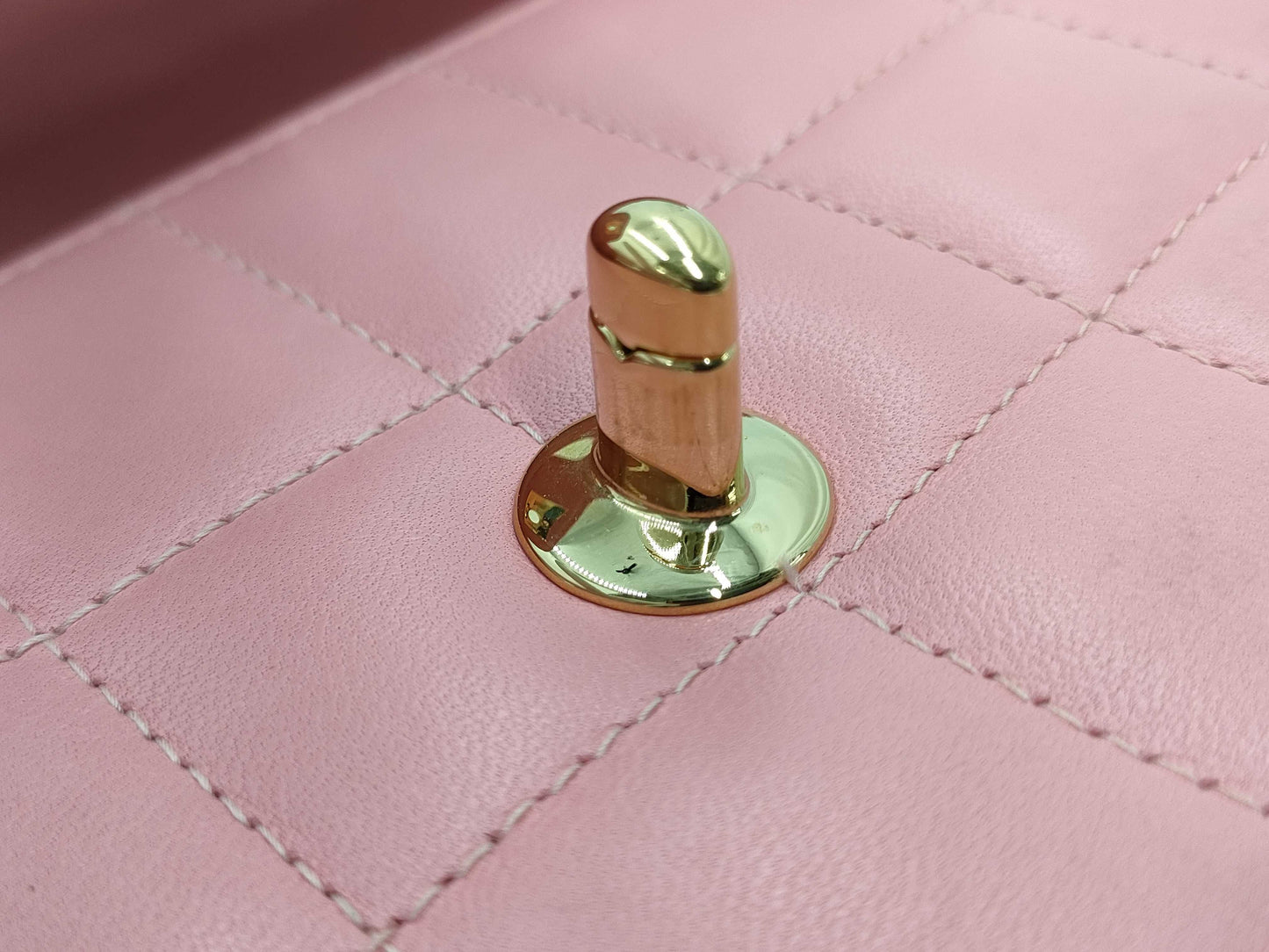 CHANEL Matte Lace Shoulder Bag