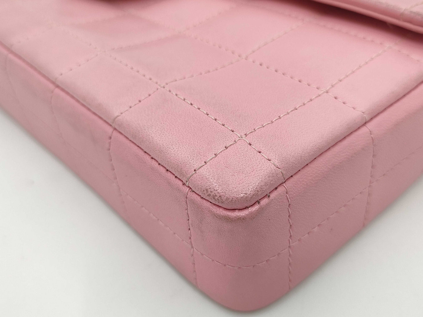 CHANEL Matte Lace Shoulder Bag