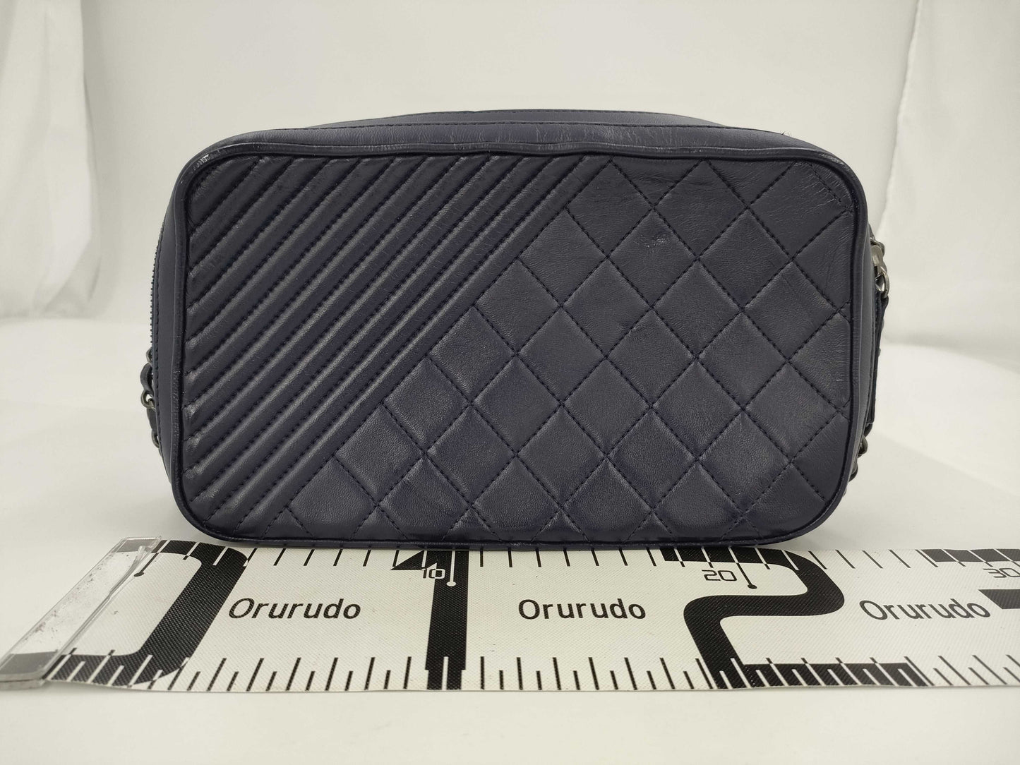 CHANEL Matte Lace Shoulder Bag