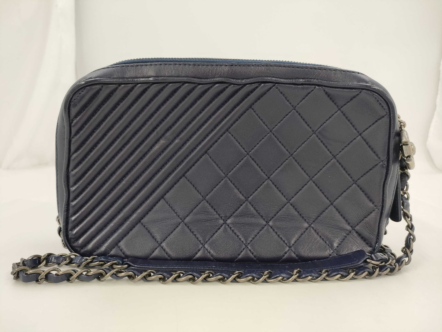 CHANEL Matte Lace Shoulder Bag