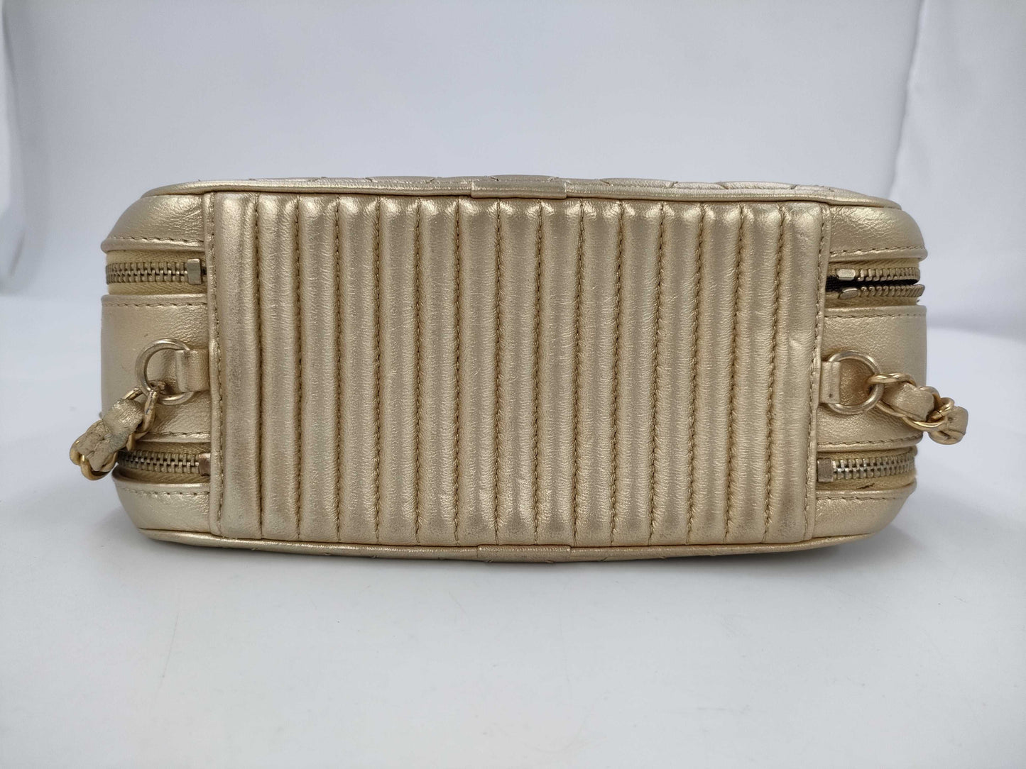 CHANEL Matte Lace Shoulder Bag