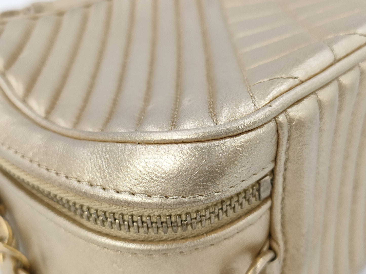 CHANEL Matte Lace Shoulder Bag