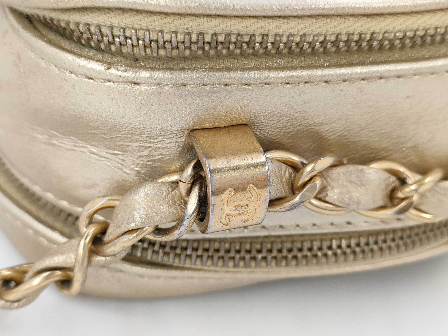 CHANEL Matte Lace Shoulder Bag