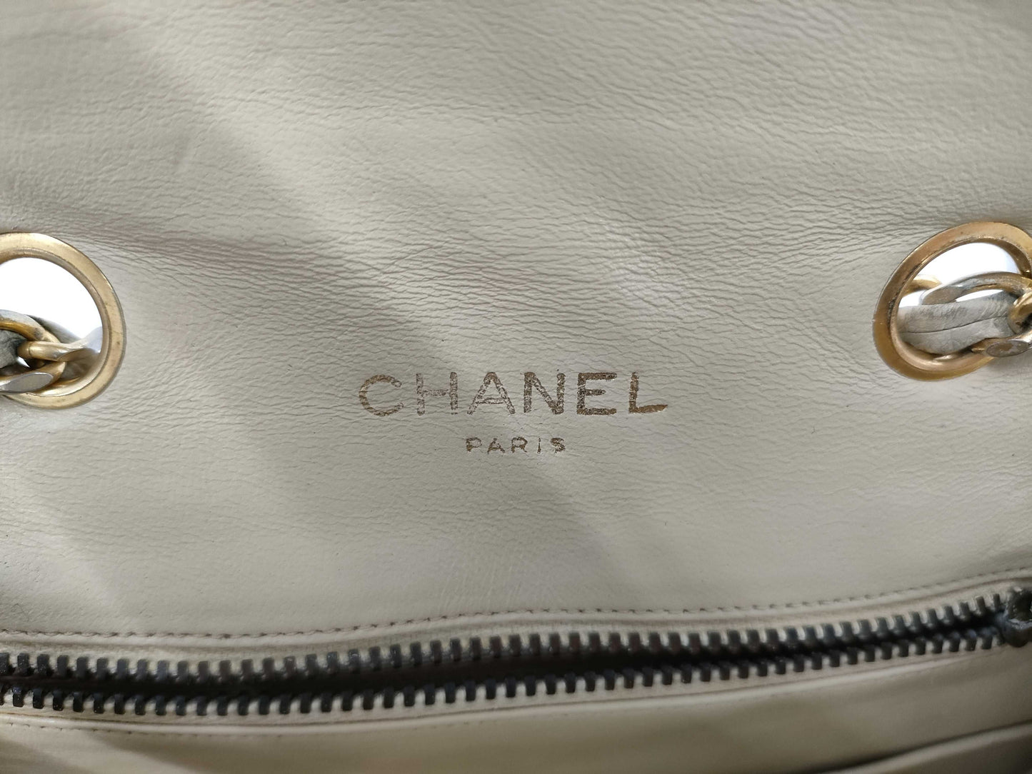 CHANEL Matte Lace Shoulder Bag