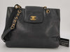 CHANEL CHANEL Supermodel Caviar Skin Chain Tote Bag with Seal and Card, No. 4, Turn Lock
