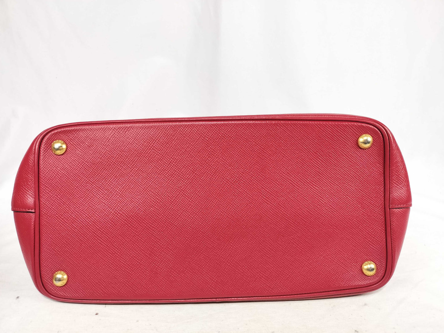 PRADA PRADA Leather Tote Bag Red Tote Bag