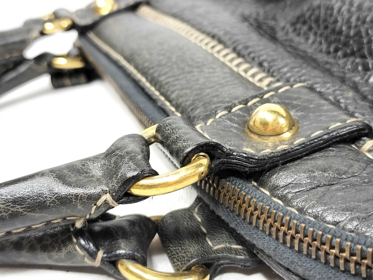 GUCCI GUCCI Horsebit Leather Handbag Shoulder Bag