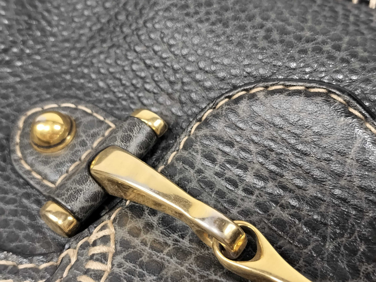 GUCCI GUCCI Horsebit Leather Handbag Shoulder Bag