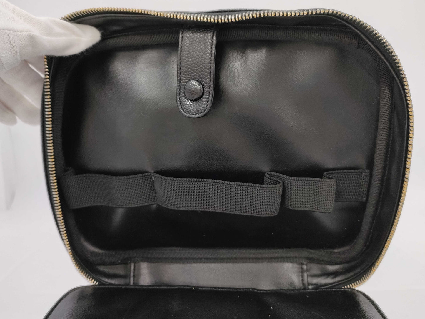 CHANEL Coco Mark 2-way Caviar Skin Hand/Shoulder Vanity Bag 4502965 Handbag