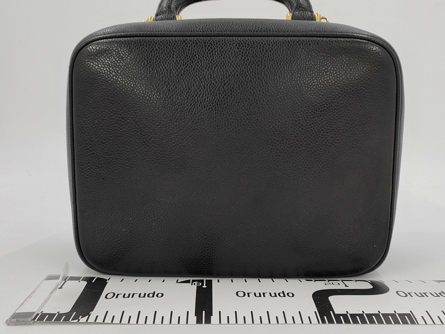 CHANEL Coco Mark 2-way Caviar Skin Hand/Shoulder Vanity Bag 4502965 Handbag